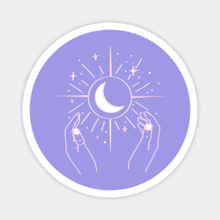 Lunar Witch Moon Stars Cosmos Magnet